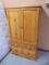 Solid Wood Armiore Chest with 2 Doors & 2 Drawers