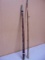 2 Vintage 4pc Bamboo Fishing Rods