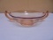 Pink Depression Glass Double Handled Bowl