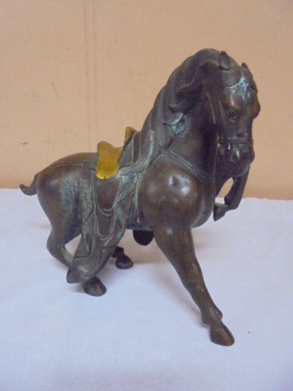 Vintage Brass & Bronze Horse Statue