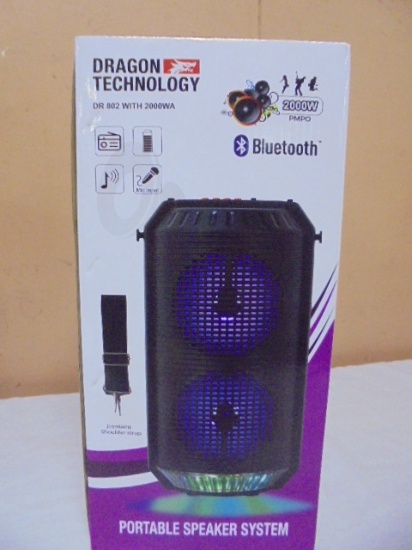Dragon Technology 2000W Bluetooth Portable Speaker System