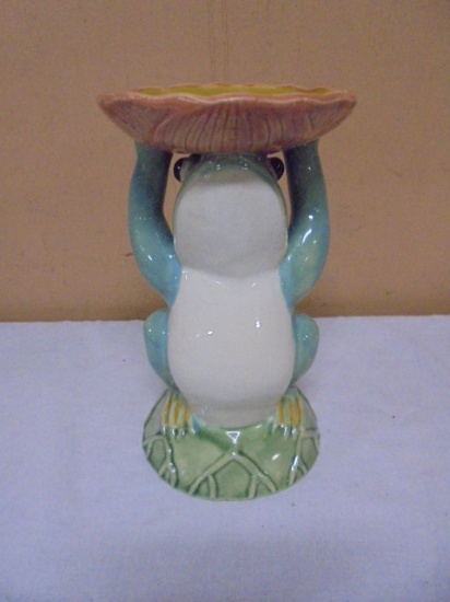 Glazed Pottery Frog