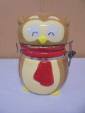 Ceramic Owl Cookie/Candy Jar