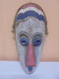 Hand Carved & Painted Wooden Mask
