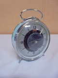 Vintage Style Metal Wind-Up Alarm Clock