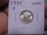 1945 S Mint Silver Mercury Dime