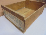Antique El Rancho Wooden Advertisement Crate