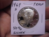 1969 S Mint 40% Silver Kennedy Proof Half Dollar