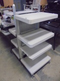 4 High Double Sided Rolling Shelving Unit