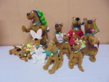 Large Group of Plush Scooby-Doos