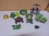 Large Group of Assorted Frog Décor