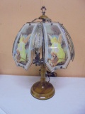 Metal & Glass Guardian Angel 3 Way Touch Lamp