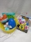 QTY 6 Easter Items including basket