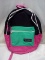 QTY 1 Backpack – Pink, black, green