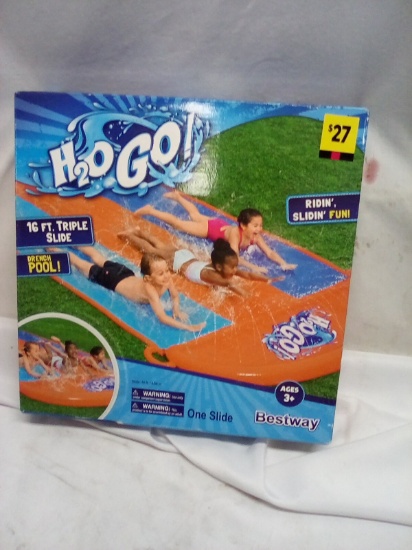 H2O 16’ Triple Slide with Drench Pool