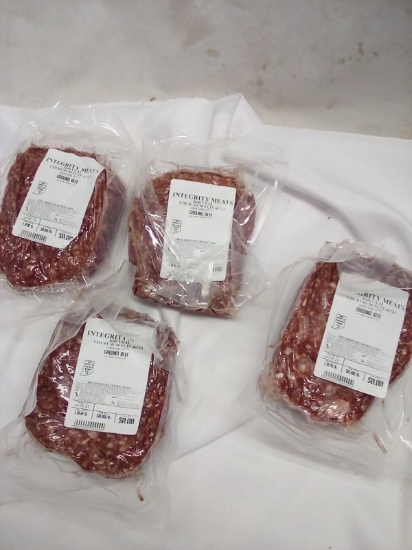 Qty. 4 Packs 1 lb ea Freshly Frozen Butchers Blend Ground Beef Retail $24.60