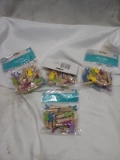 Easter Craft Mini Easter Bunny Clips. Qty 4- 18 Count Packs.