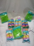 Easter Eggs Large & Small. Qty 5 Packs. & Easter Grass.