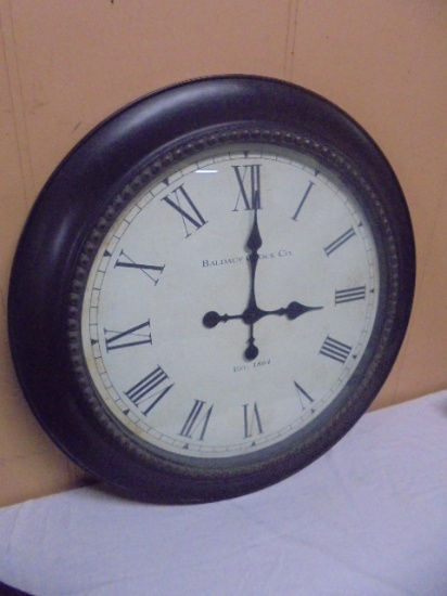 Baldauf Clock Co Large Round Wall Clock