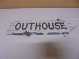 Outhouse Arrow Sign