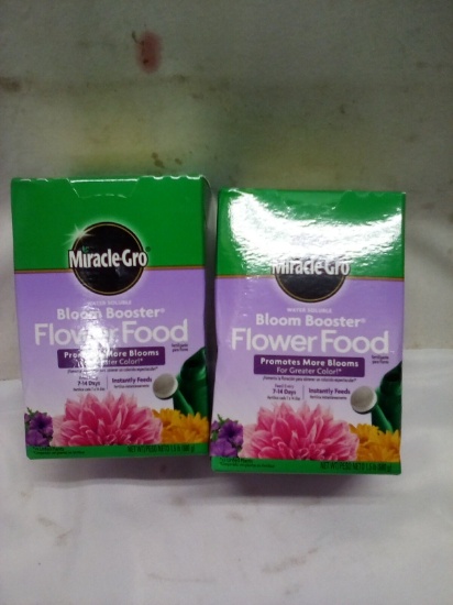 Qty 2 Miracle-Gro Flower Food