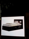 Black Twin Captain Bed frame only