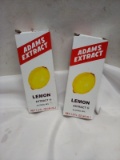 Adams Extract- Lemon Extract Qty 2- 1.5 fl oz.