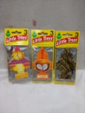 Little Trees Air Fresheners. Qty 3. Coconut, Gold, & Sunset Beach.