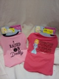 Doggy Party Dolly Parton Themed Dog Shirts. Qty 2. Size S & M