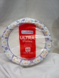 True Living Ultra Plates.  60 Piece.