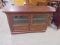 Flat Panel TV Stand/ Cabinet w/ Double Glass Doors