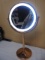 Copper Colored Lighted Magnifying Make-Up Mirror