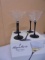 Set of 4 Algeria Black Stem Martini Glasses
