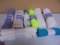 Large Group of Assorted Cut Fabric Rolls