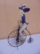Uncle Sam Riding Metal Art High Wheel Bicycle