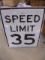 Metal Speed Limit Sign