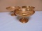 Set of 3 Vintage Copper Pedistal Bowls