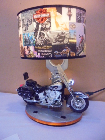 Harley Davidson Table Lamp w/ Night Light & Sound