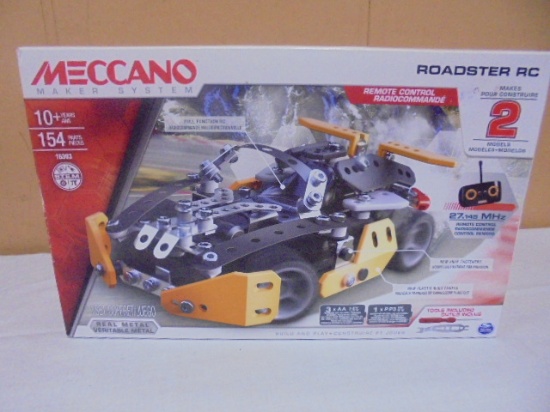 Meccano Maker System 154pc Metal Rremote Control Roadster Buidling Set