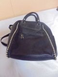 Jessica Simpson Black Leather Backpack Purse