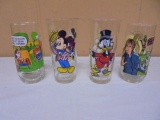 4pc Group of Vintage Character Glasses