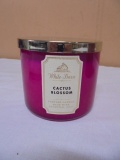 Brand New White Barn Cactus Blossom 3 Wick Jar Candle