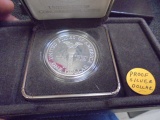 1989 Proclaiming The Triumph of Democracy Proof Silver Dollar