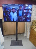 Sanyo 50in LED Flat Panel TV on Adjustable Height Stand