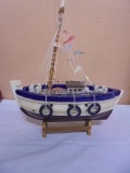 Beautiful Woode Sailing Ship on Stand