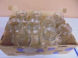 Group of 8 Quart Canning Jars & 1 Pint Jars