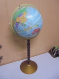 Vintage Replogle World Nation Series 12in Diameter Globe on Stand