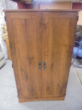 Wooden Computer Armoire Cabinet