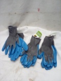 QTY 3 pair HoneyComb Fabric gloves