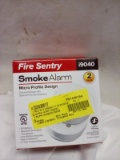 QTY 1 box Smoke alarm 2 pack micro design
